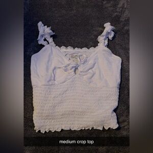 White crop tankish top